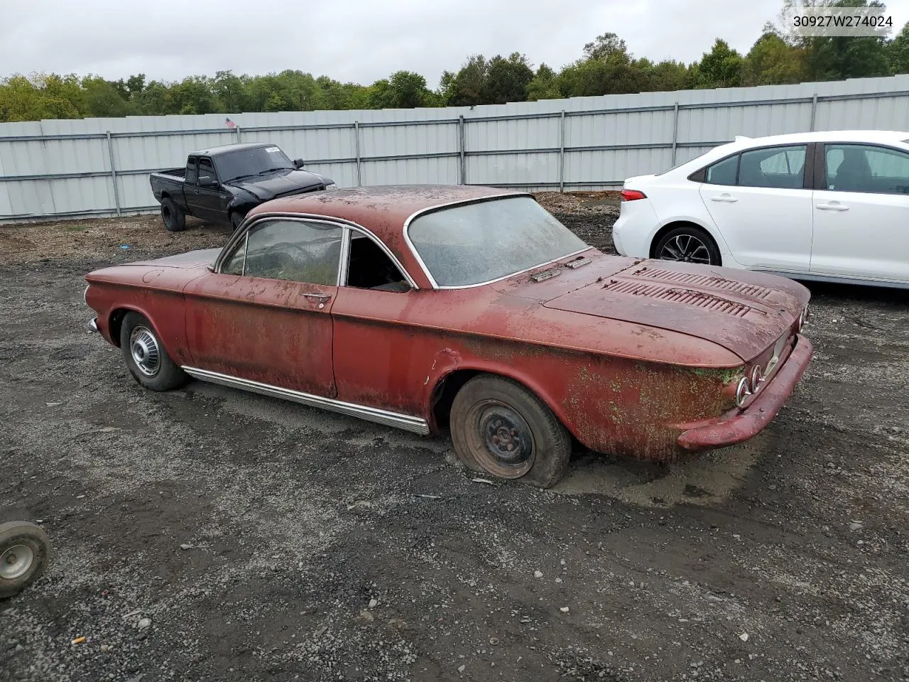 1963 Chevrolet Corvair VIN: 30927W274024 Lot: 73133544