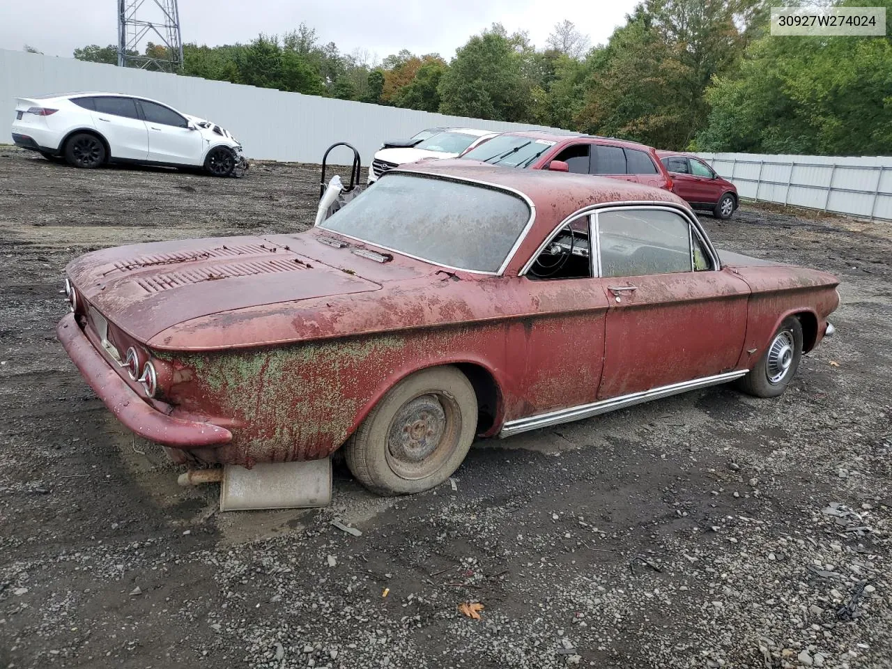 1963 Chevrolet Corvair VIN: 30927W274024 Lot: 73133544