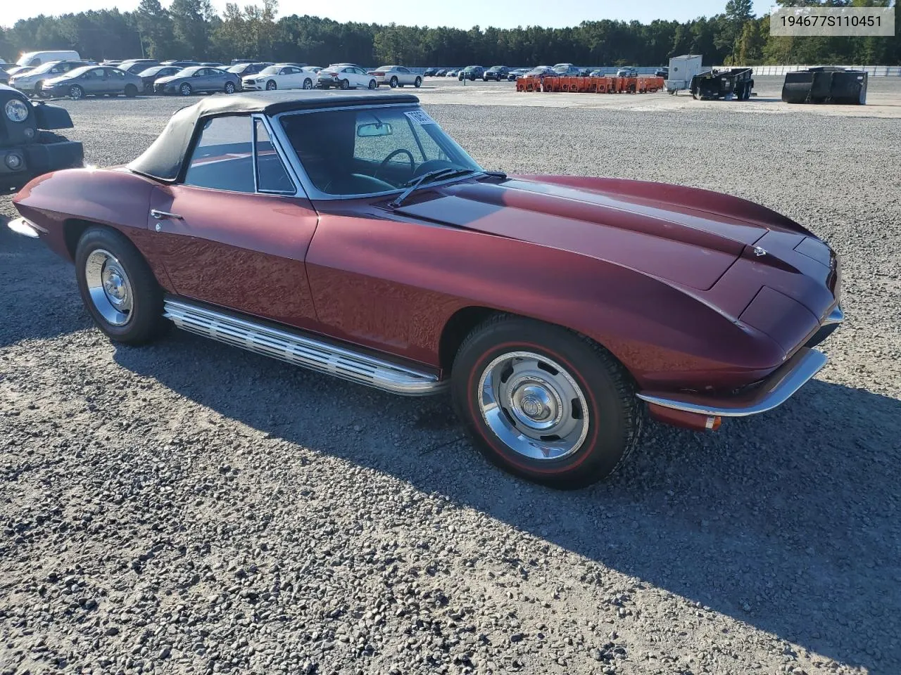 1967 Chevrolet Corvette VIN: 194677S110451 Lot: 76057474