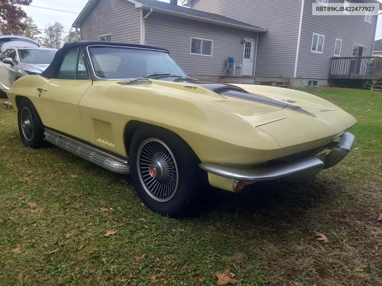 1967 Chevrolet Corvette VIN: RBT89KJB422477927 Lot: 78889654