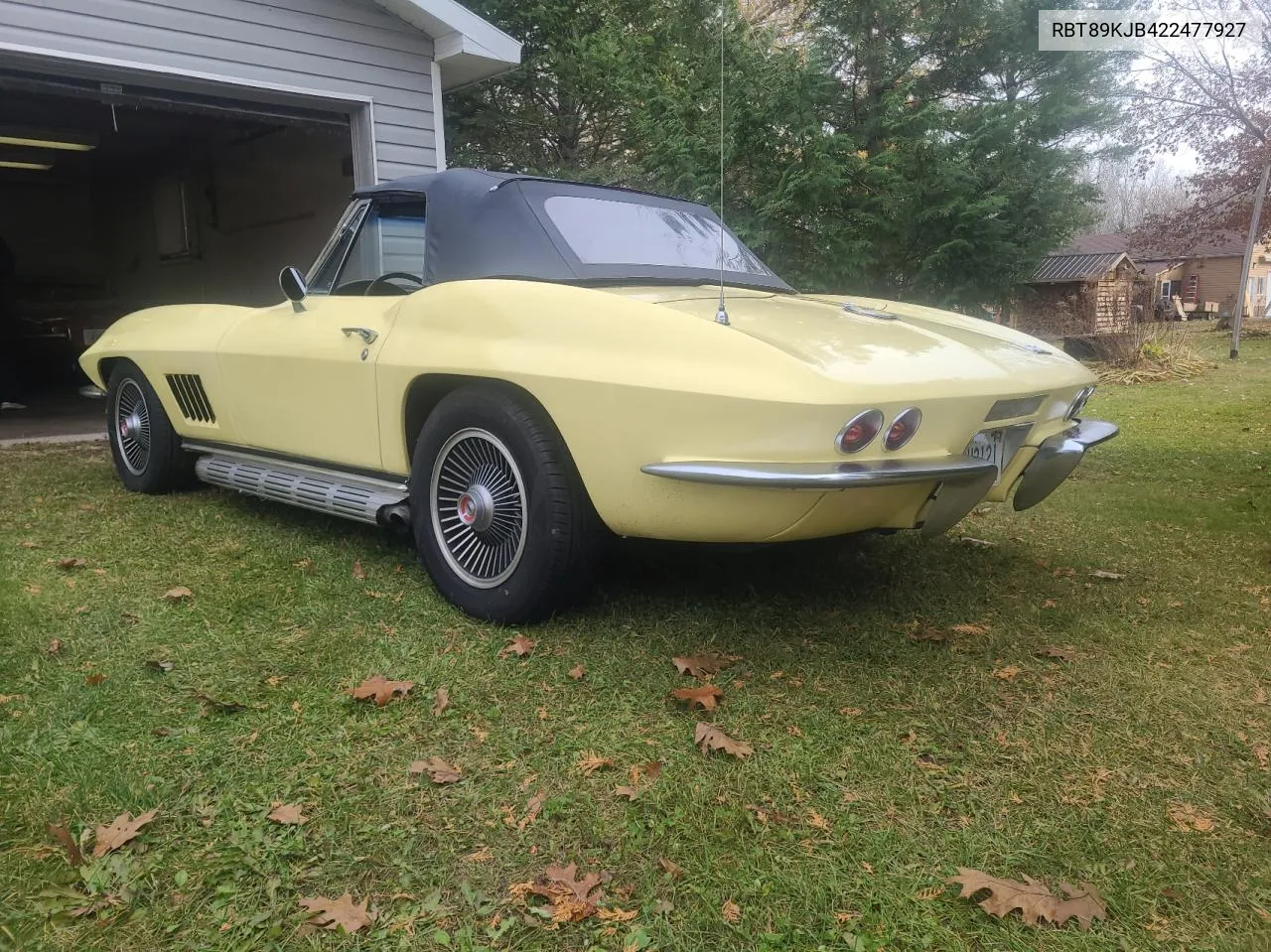 1967 Chevrolet Corvette VIN: RBT89KJB422477927 Lot: 78889654