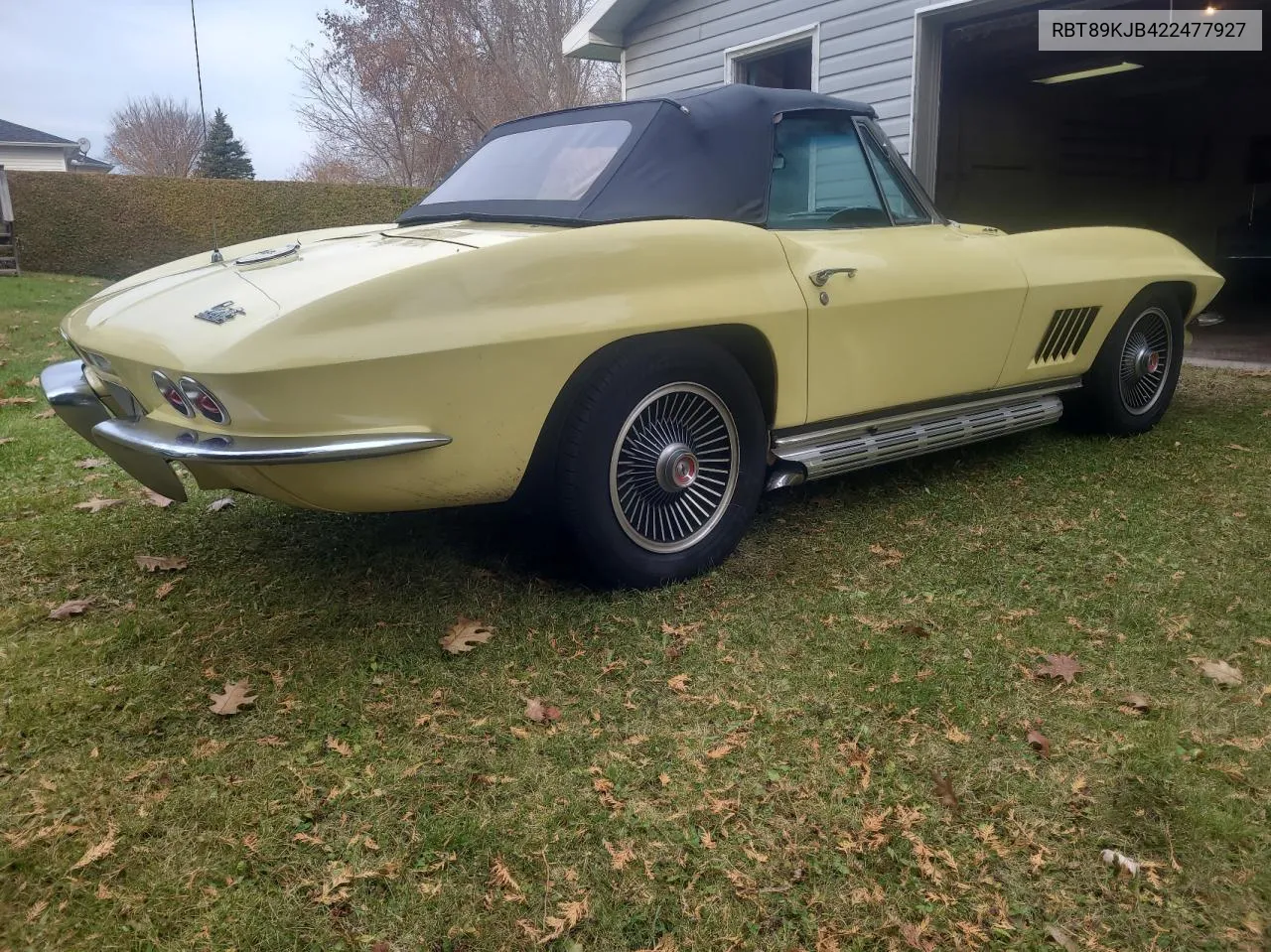 1967 Chevrolet Corvette VIN: RBT89KJB422477927 Lot: 78889654