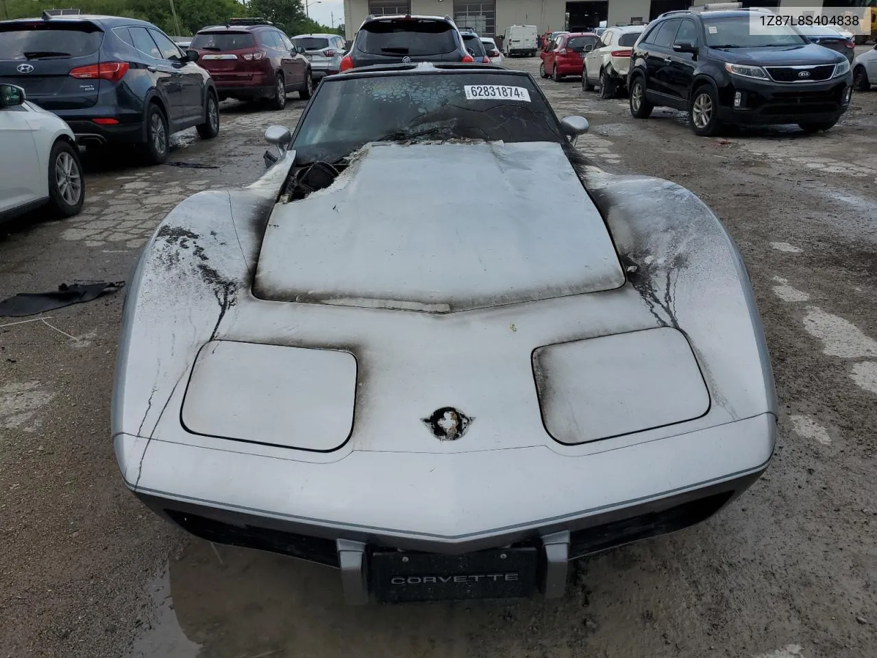 1978 Chevrolet Corvette VIN: 1Z87L8S404838 Lot: 62831874