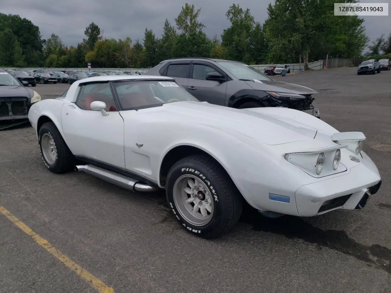 1978 Chevrolet Corvette VIN: 1Z87L8S419043 Lot: 72231184