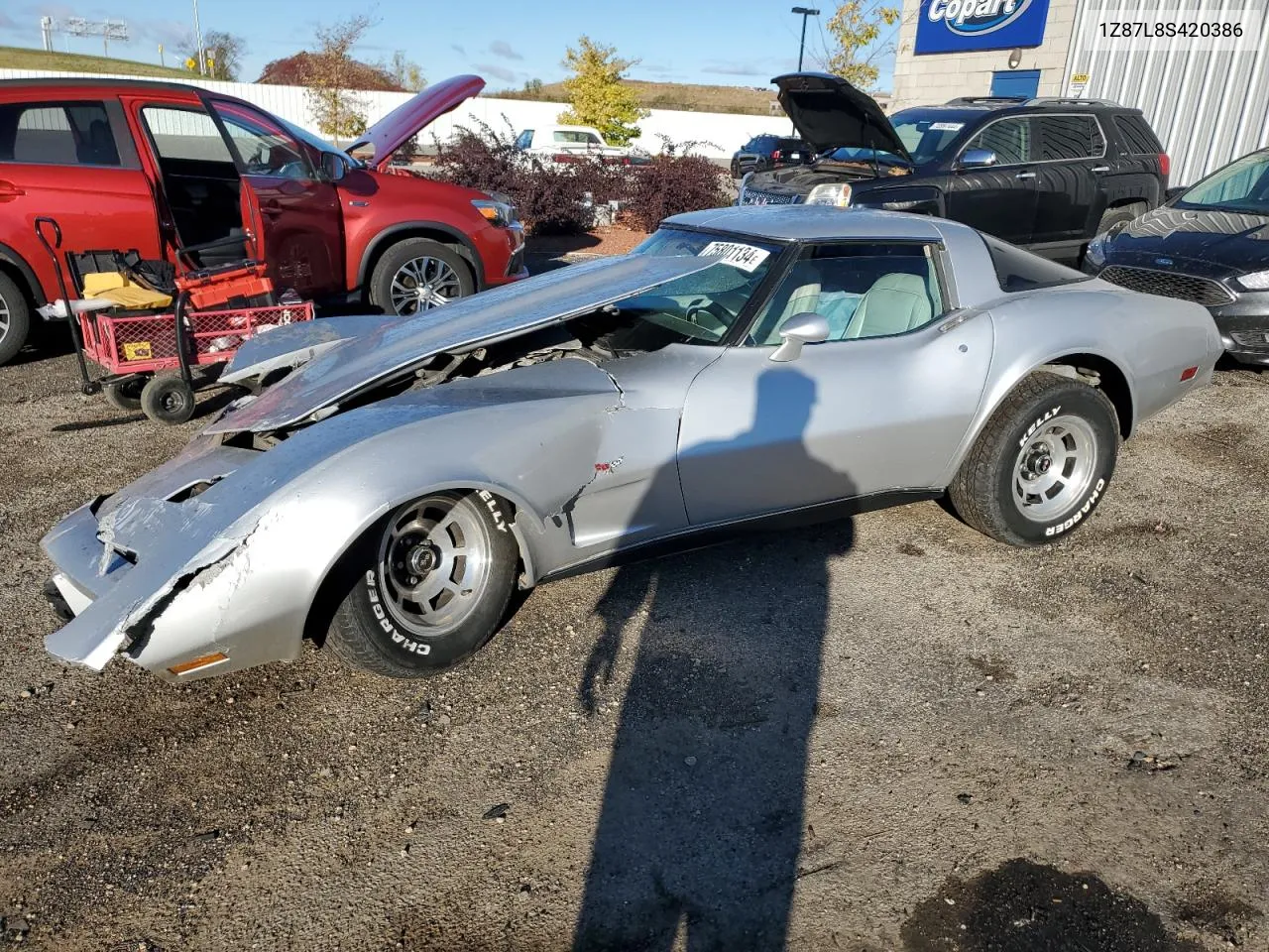 1978 Chevrolet Corvette VIN: 1Z87L8S420386 Lot: 75801134