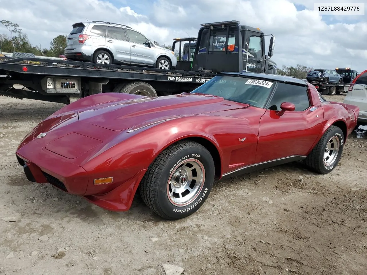 1978 Chevrolet Corvette VIN: 1Z87L8S429776 Lot: 78036324