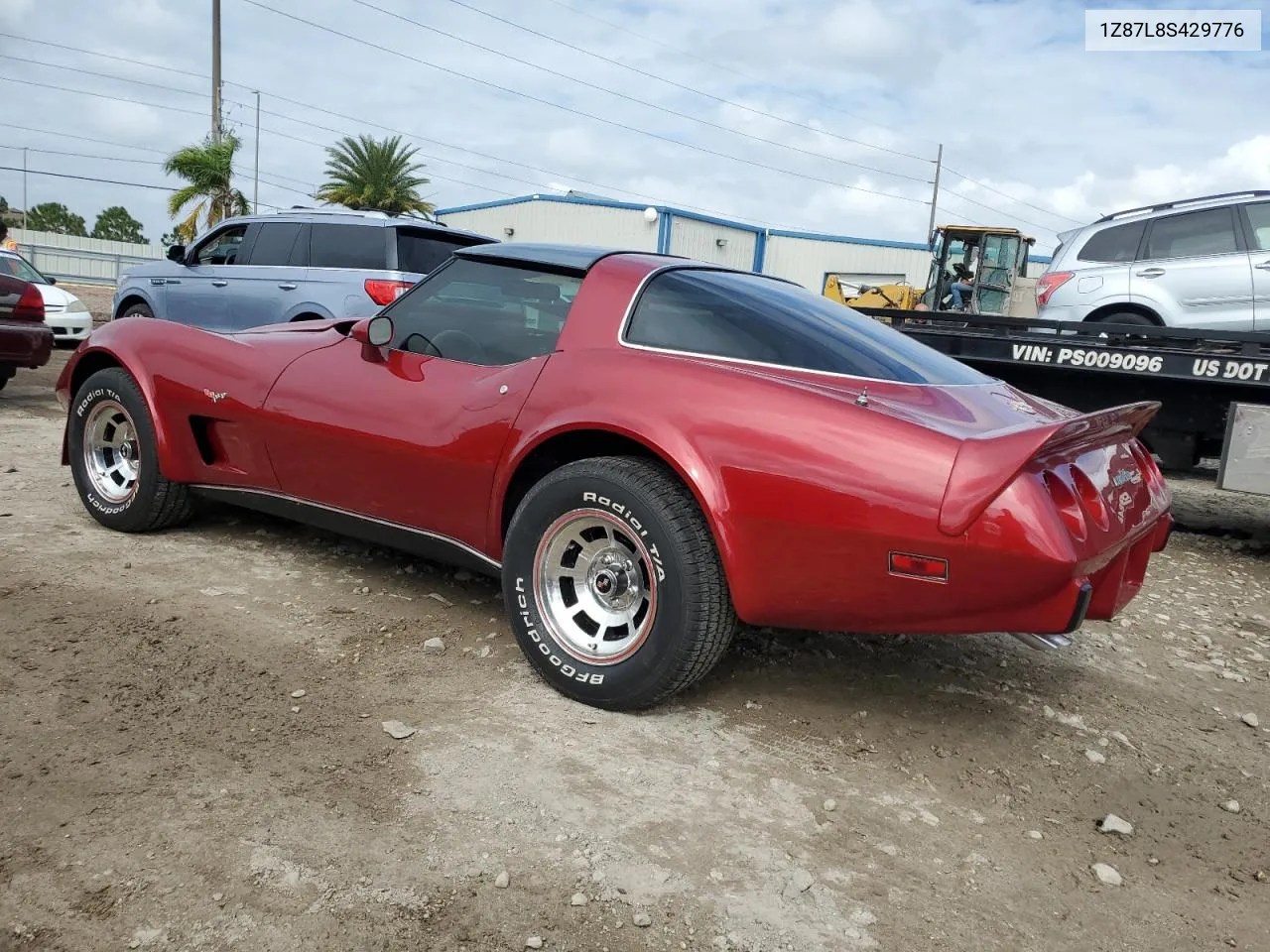 1978 Chevrolet Corvette VIN: 1Z87L8S429776 Lot: 78036324