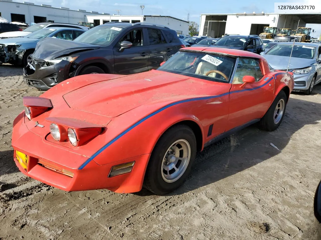 1980 Chevrolet Corvette VIN: 1Z878AS437170 Lot: 72045024