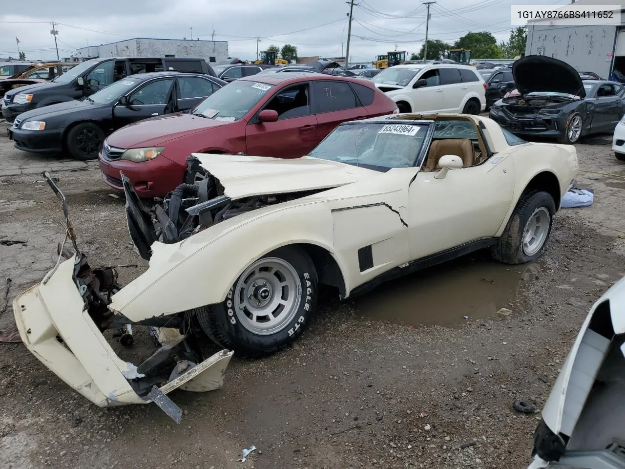 1G1AY8766BS411652 1981 Chevrolet Corvette