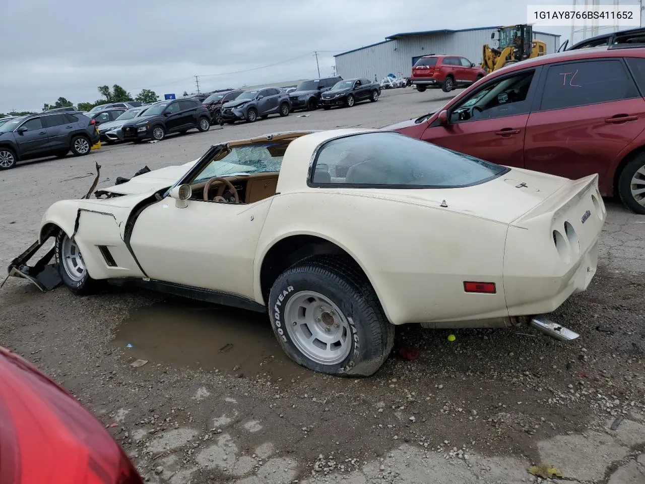 1G1AY8766BS411652 1981 Chevrolet Corvette