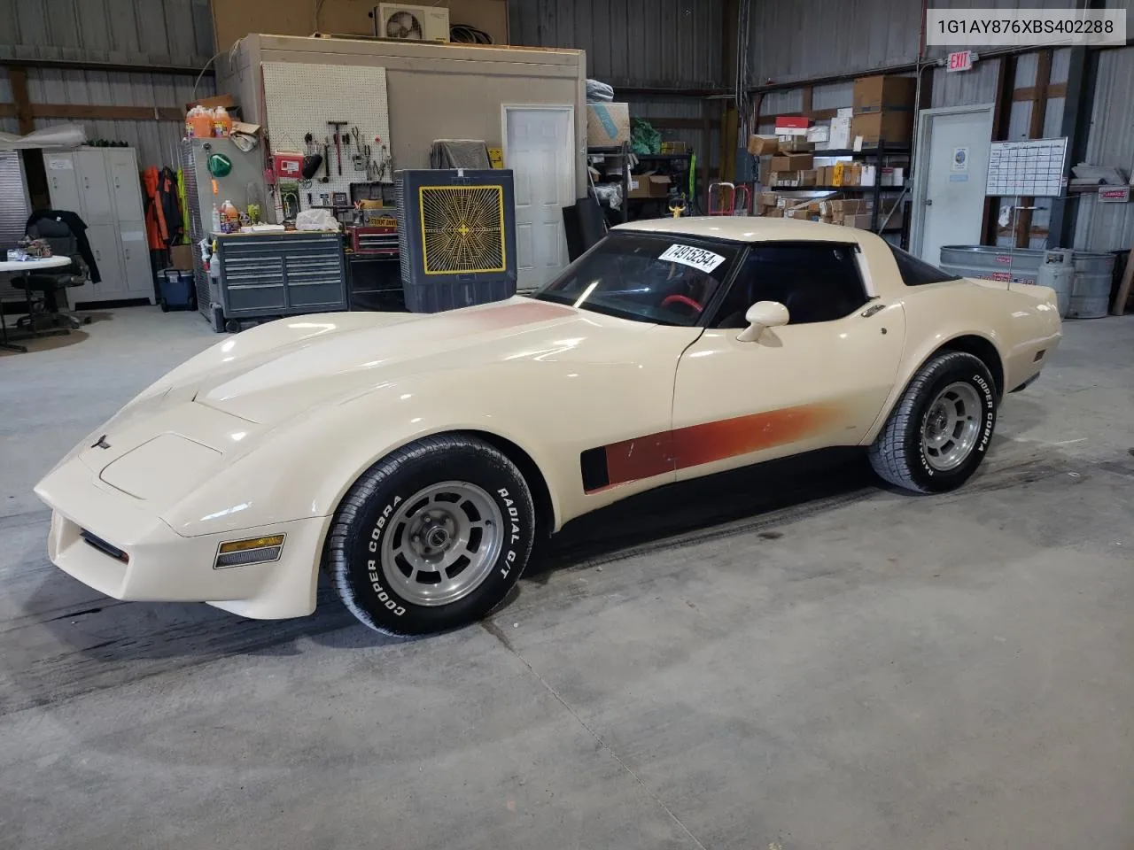 1981 Chevrolet Corvette VIN: 1G1AY876XBS402288 Lot: 74915254