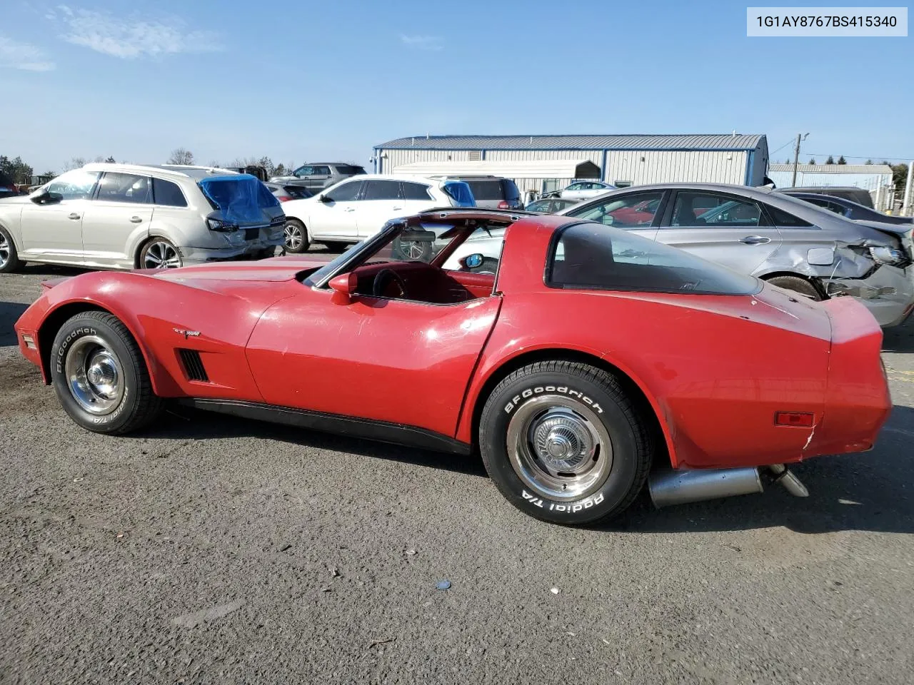 1981 Chevrolet Corvette VIN: 1G1AY8767BS415340 Lot: 78445014