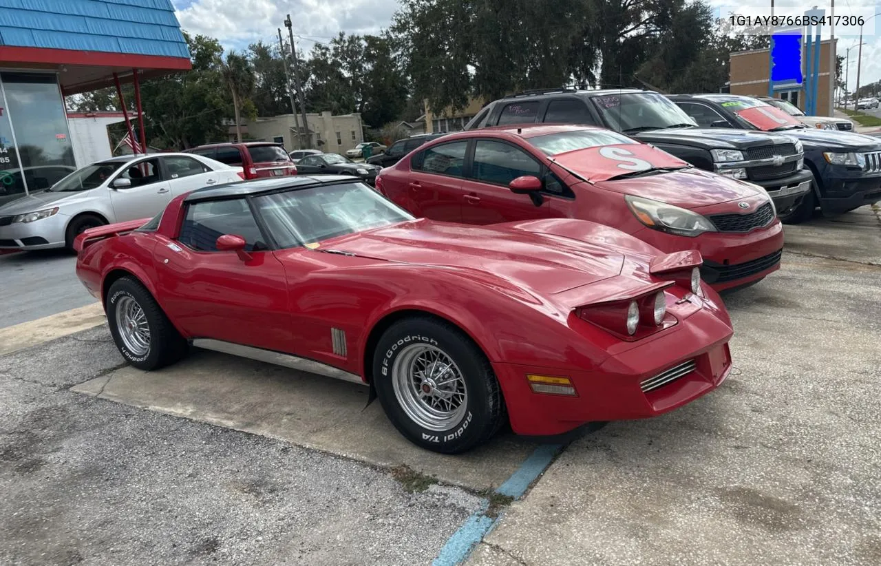 1981 Chevrolet Corvette VIN: 1G1AY8766BS417306 Lot: 79324234