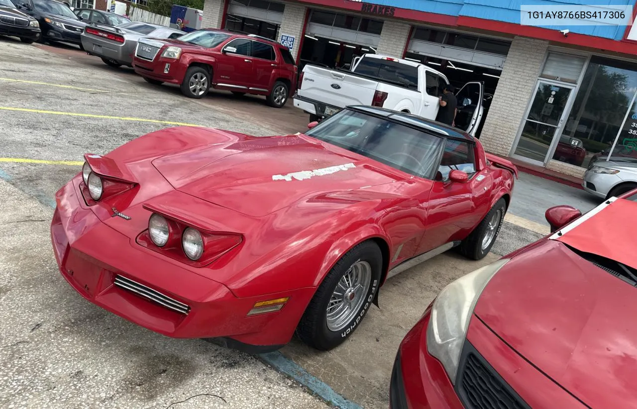 1981 Chevrolet Corvette VIN: 1G1AY8766BS417306 Lot: 79324234