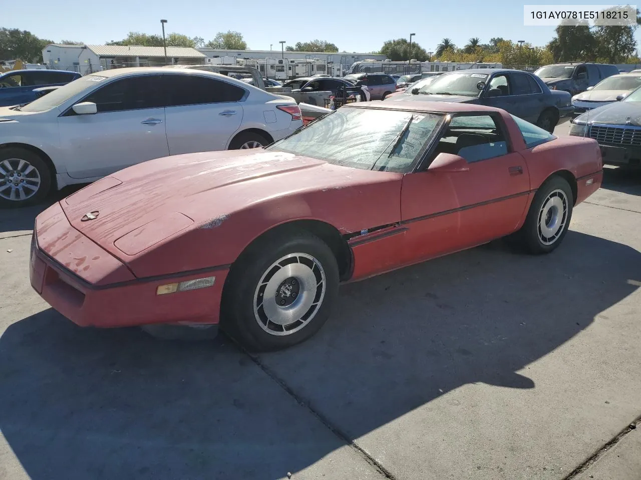 1984 Chevrolet Corvette VIN: 1G1AY0781E5118215 Lot: 70651374