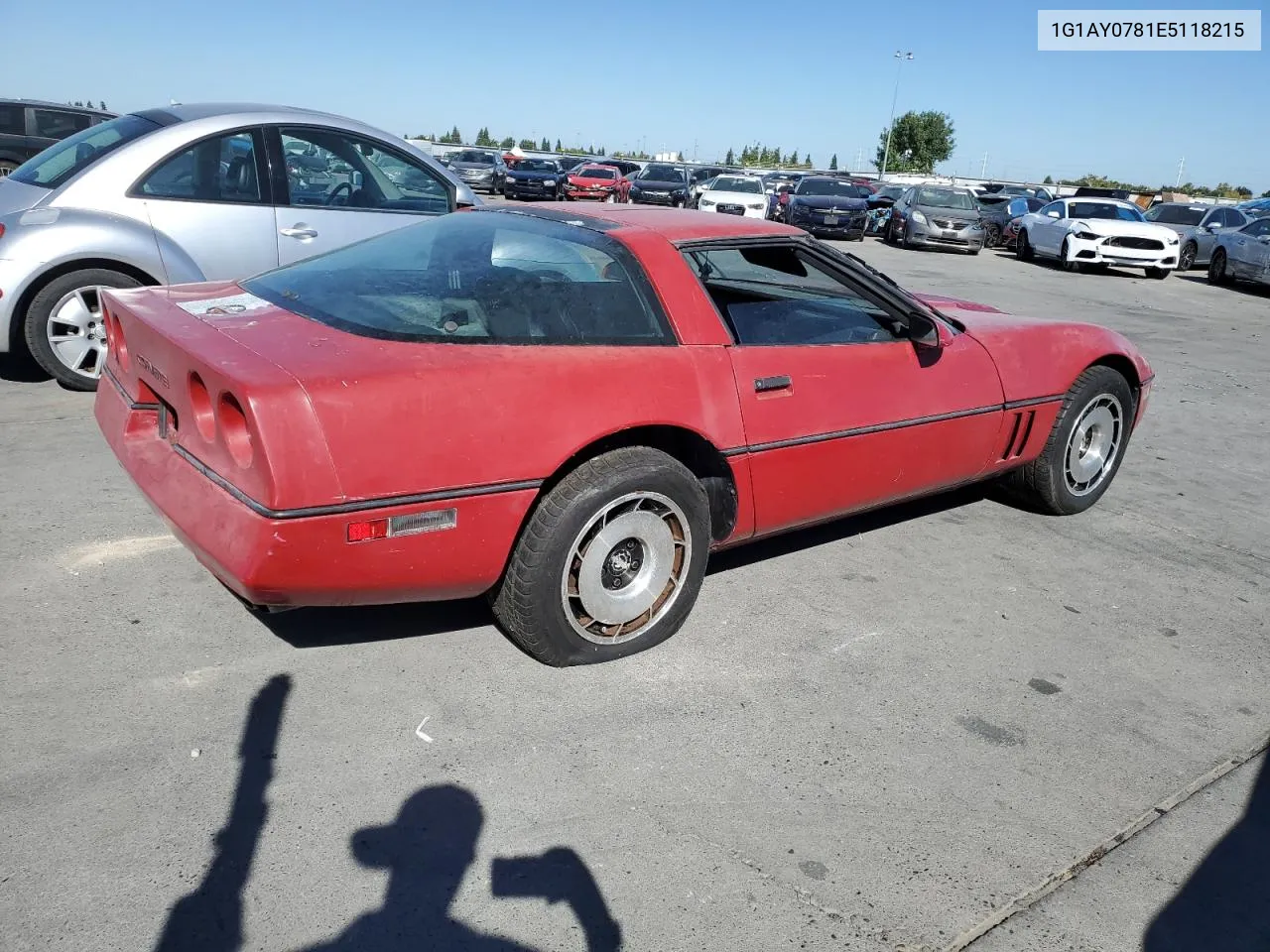 1984 Chevrolet Corvette VIN: 1G1AY0781E5118215 Lot: 70651374