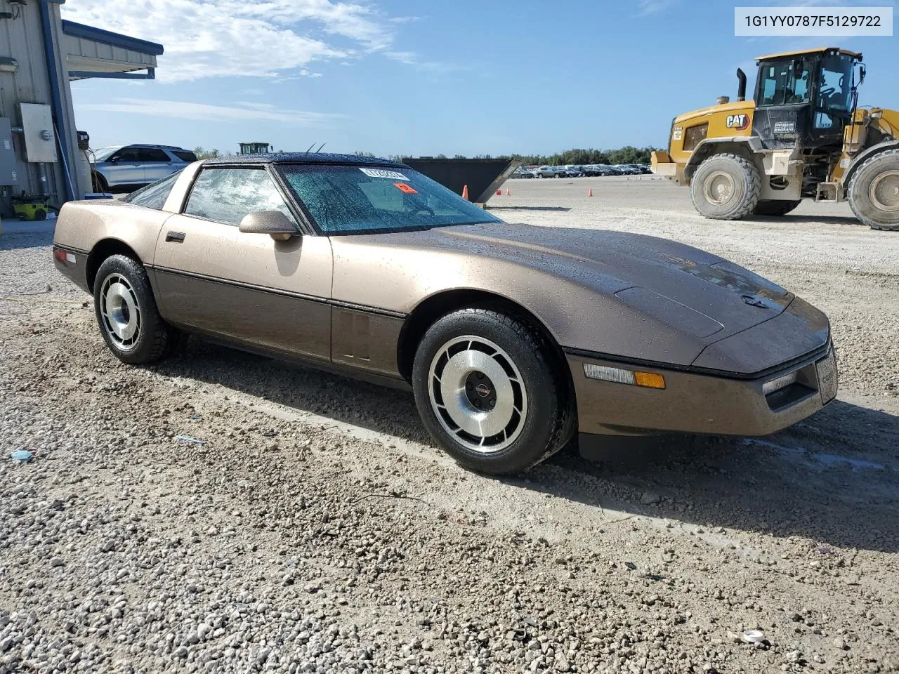 1985 Chevrolet Corvette VIN: 1G1YY0787F5129722 Lot: 77252374