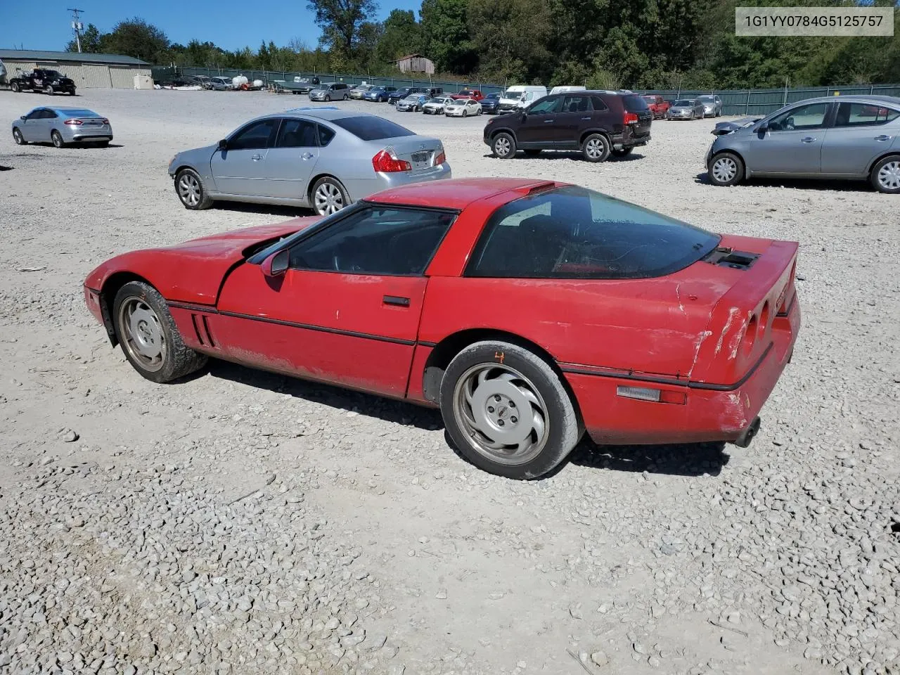 1986 Chevrolet Corvette VIN: 1G1YY0784G5125757 Lot: 74772494