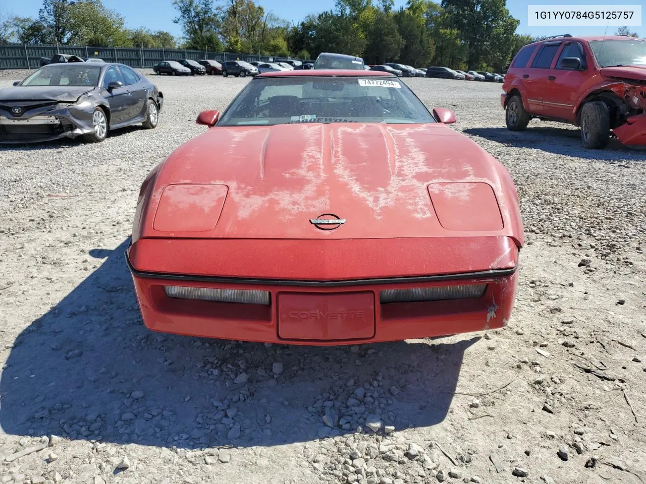 1986 Chevrolet Corvette VIN: 1G1YY0784G5125757 Lot: 74772494