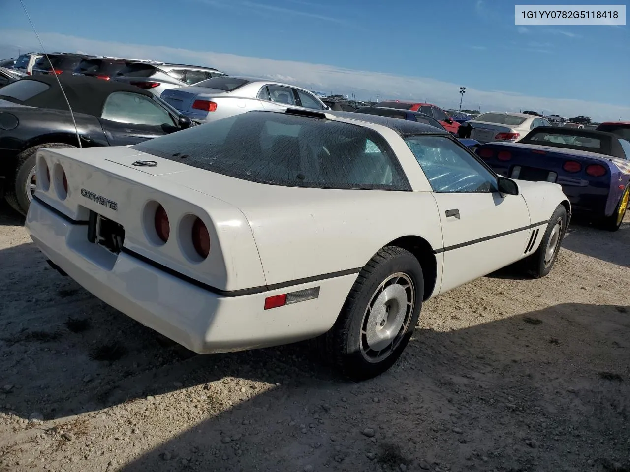 1986 Chevrolet Corvette VIN: 1G1YY0782G5118418 Lot: 75091604