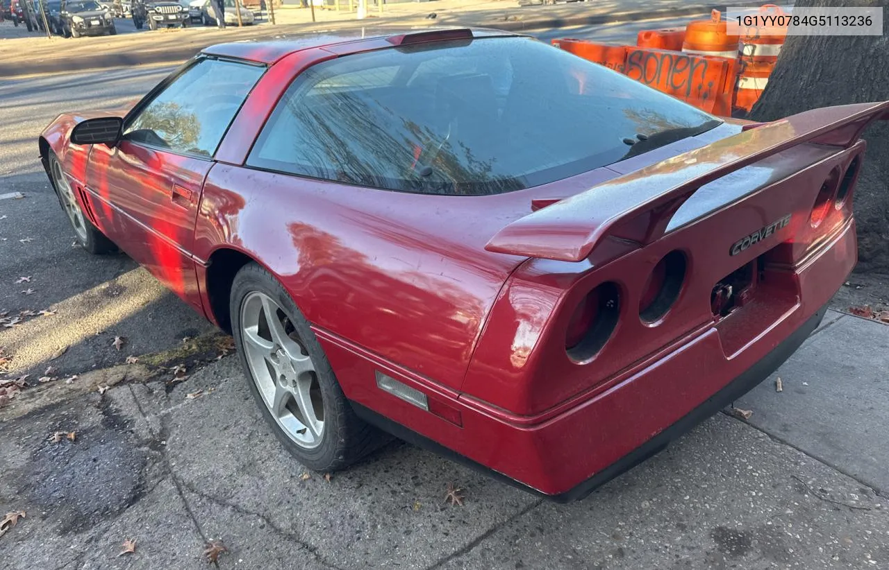 1986 Chevrolet Corvette VIN: 1G1YY0784G5113236 Lot: 80100414