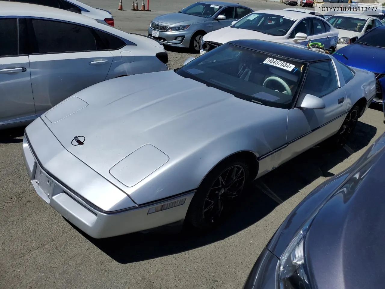 1G1YY2187H5113477 1987 Chevrolet Corvette