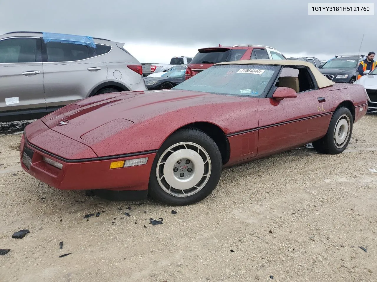 1987 Chevrolet Corvette VIN: 1G1YY3181H5121760 Lot: 74564344