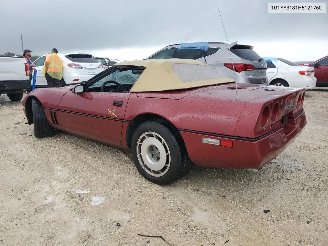 1987 Chevrolet Corvette VIN: 1G1YY3181H5121760 Lot: 74564344