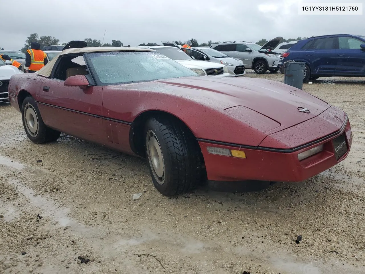 1987 Chevrolet Corvette VIN: 1G1YY3181H5121760 Lot: 74564344