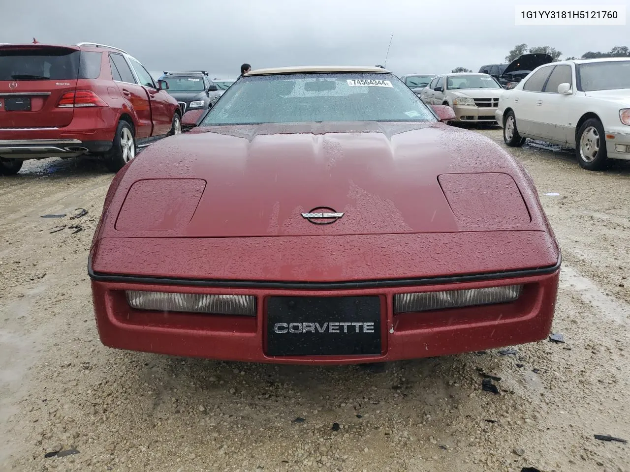 1987 Chevrolet Corvette VIN: 1G1YY3181H5121760 Lot: 74564344