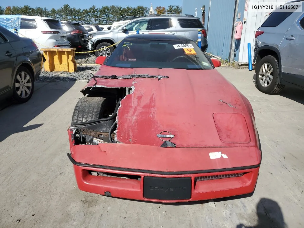 1987 Chevrolet Corvette VIN: 1G1YY2181H5116567 Lot: 74906484