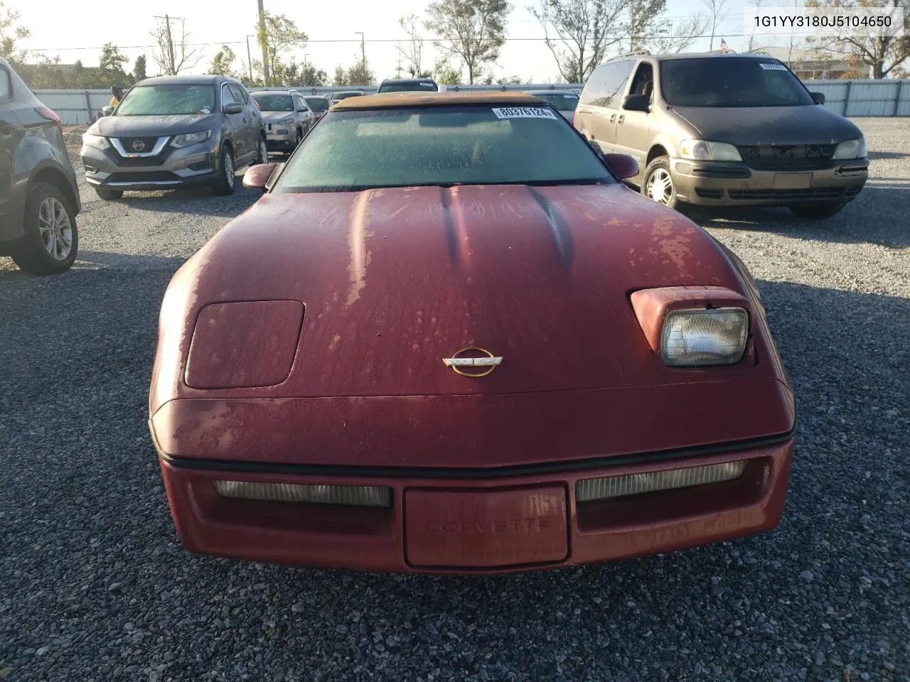 1988 Chevrolet Corvette VIN: 1G1YY3180J5104650 Lot: 80376124