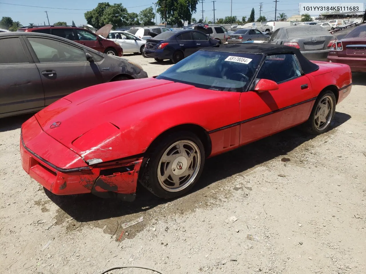 1989 Chevrolet Corvette VIN: 1G1YY3184K5111683 Lot: 68178084