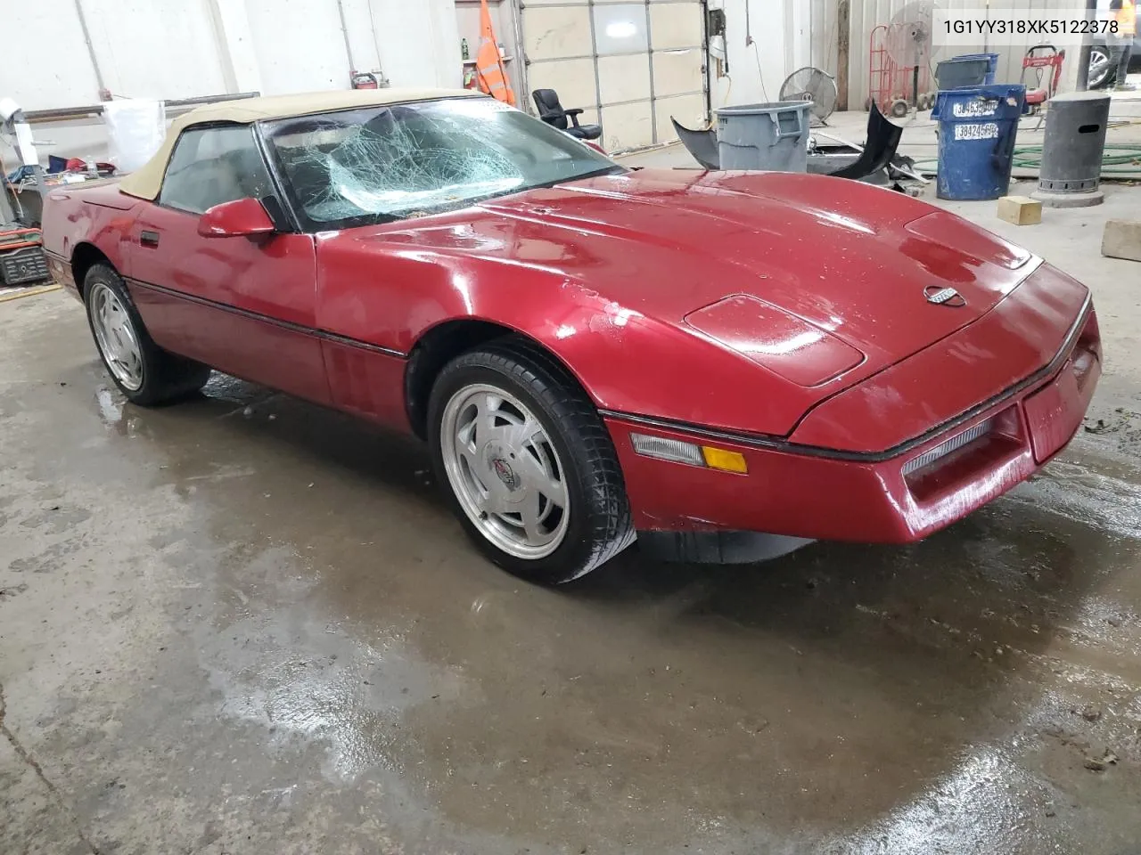 1989 Chevrolet Corvette VIN: 1G1YY318XK5122378 Lot: 70865034