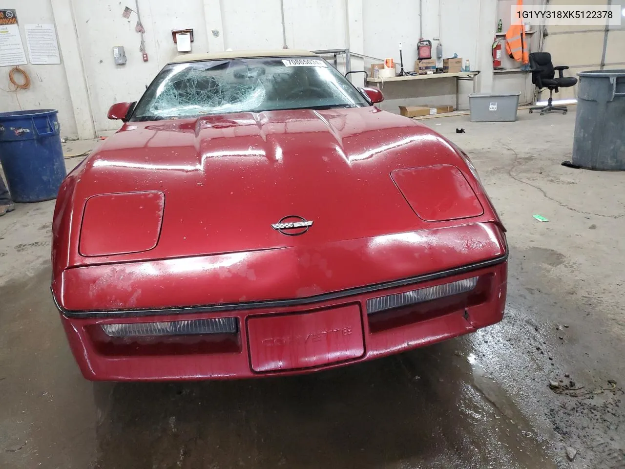 1989 Chevrolet Corvette VIN: 1G1YY318XK5122378 Lot: 70865034