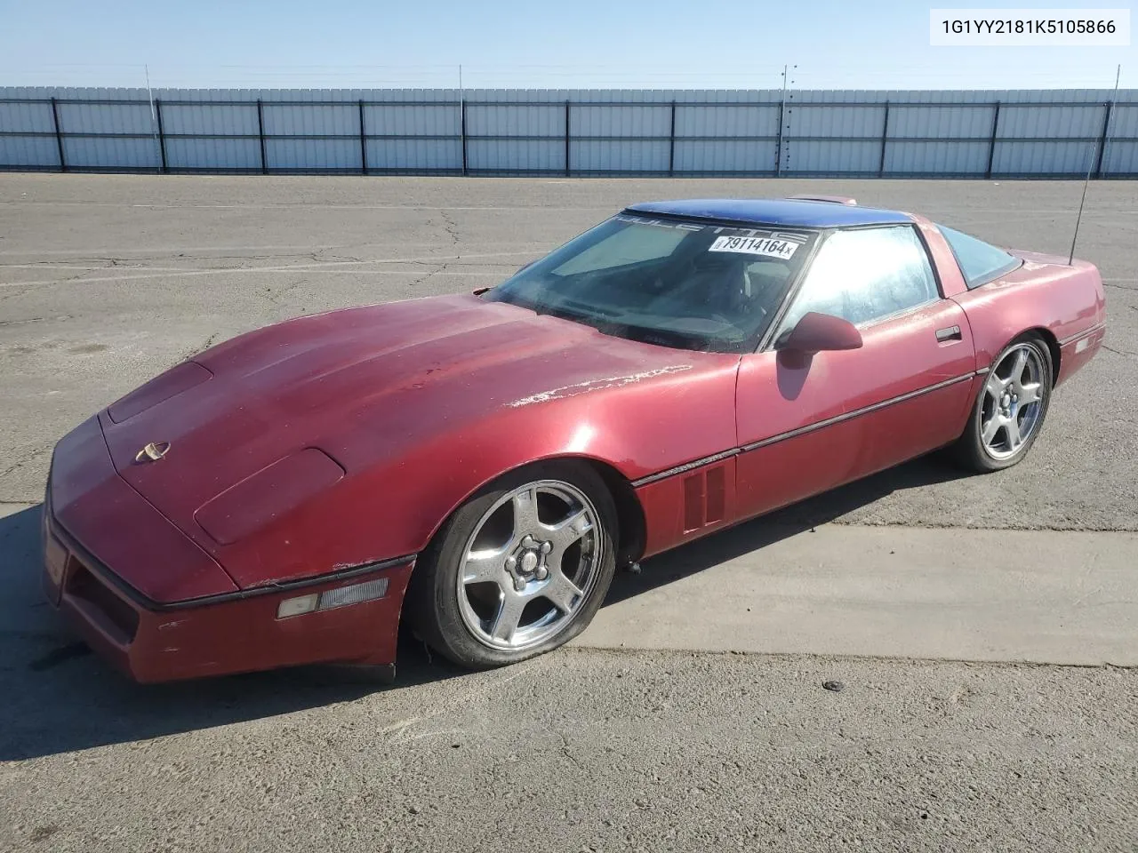 1989 Chevrolet Corvette VIN: 1G1YY2181K5105866 Lot: 79114164