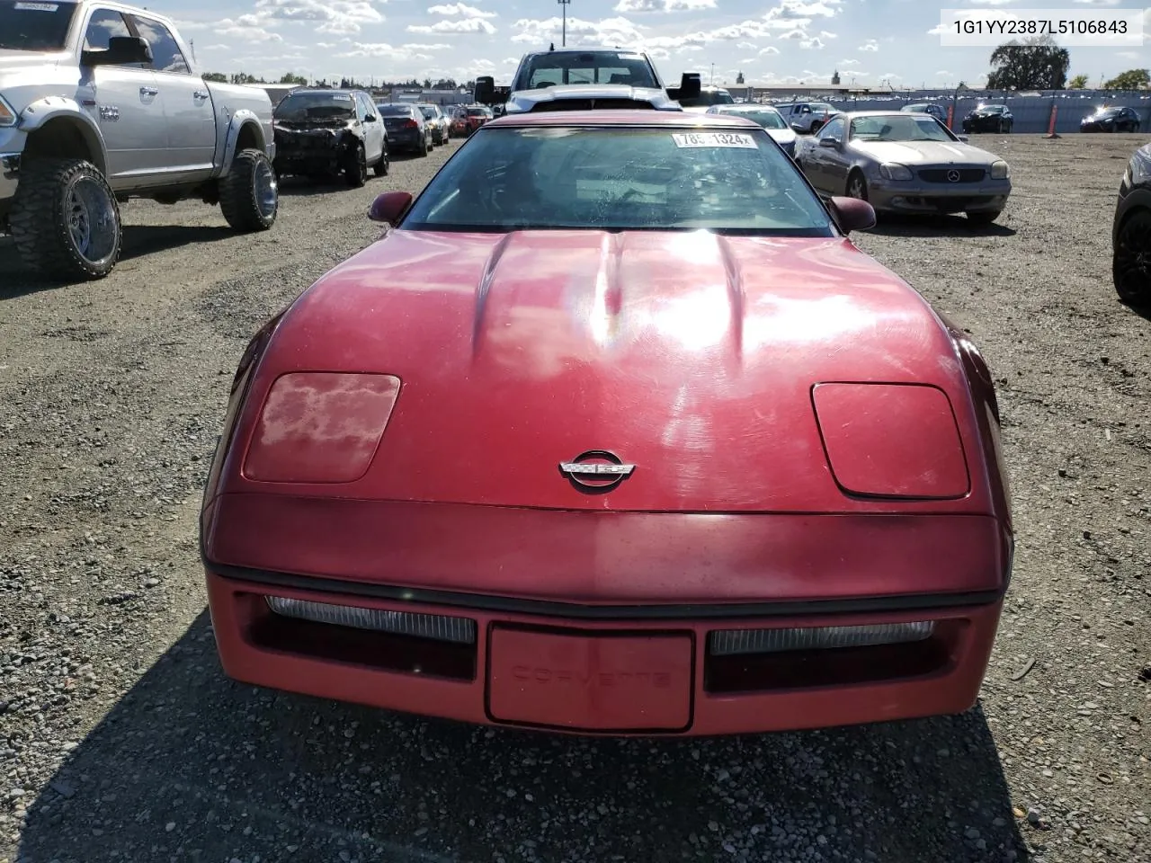 1990 Chevrolet Corvette VIN: 1G1YY2387L5106843 Lot: 78501324