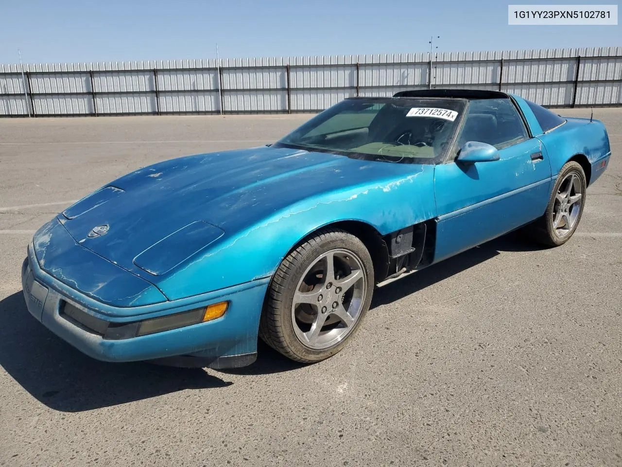 1992 Chevrolet Corvette VIN: 1G1YY23PXN5102781 Lot: 73712574