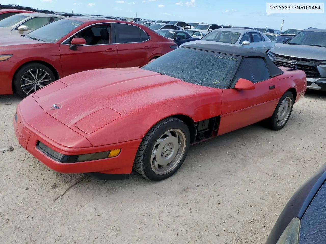 1992 Chevrolet Corvette VIN: 1G1YY33P7N5101464 Lot: 76174594