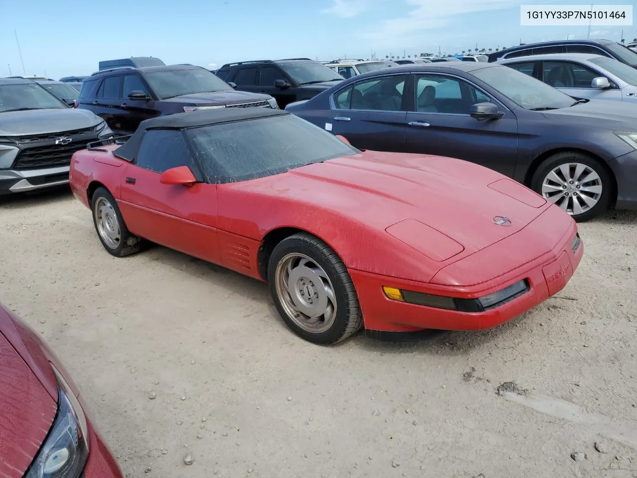 1992 Chevrolet Corvette VIN: 1G1YY33P7N5101464 Lot: 76174594