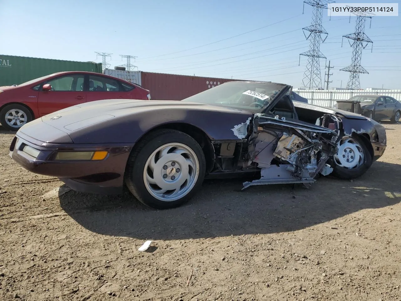 1G1YY33P0P5114124 1993 Chevrolet Corvette