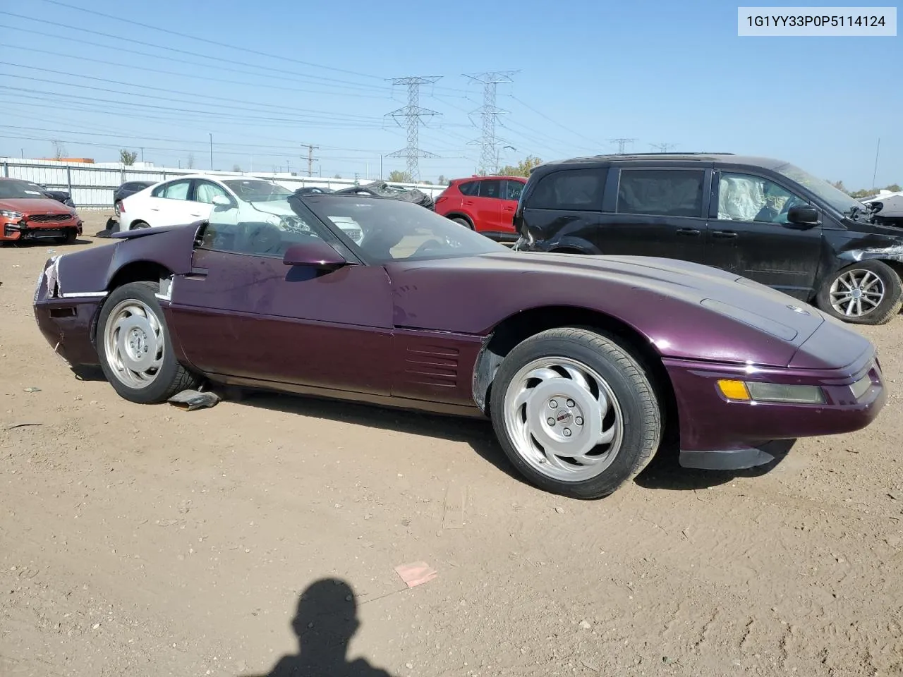 1G1YY33P0P5114124 1993 Chevrolet Corvette