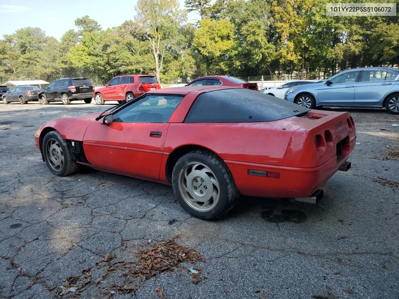 1995 Chevrolet Corvette VIN: 1G1YY22P5S5106072 Lot: 72811104