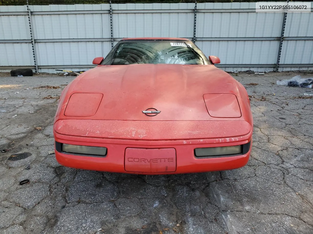 1995 Chevrolet Corvette VIN: 1G1YY22P5S5106072 Lot: 72811104