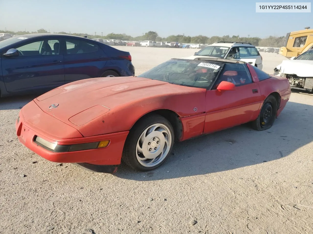 1995 Chevrolet Corvette VIN: 1G1YY22P4S5114244 Lot: 75043714