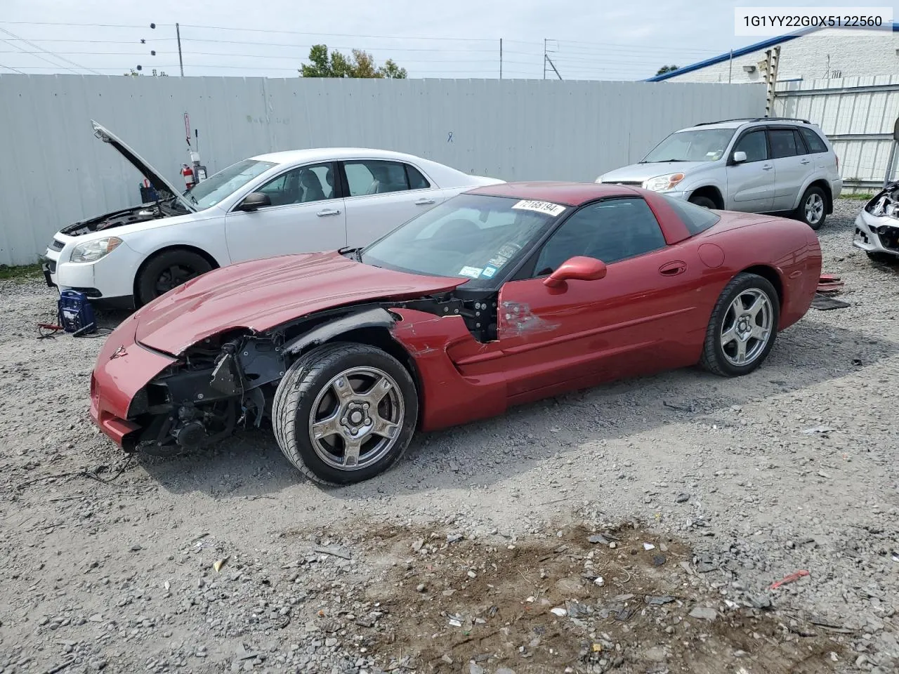 1999 Chevrolet Corvette VIN: 1G1YY22G0X5122560 Lot: 72188194