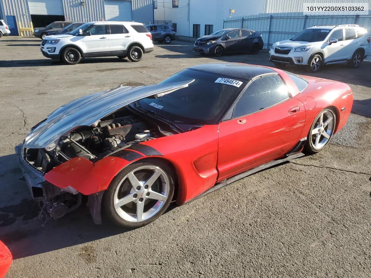 1999 Chevrolet Corvette VIN: 1G1YY22G0X5103362 Lot: 77494674