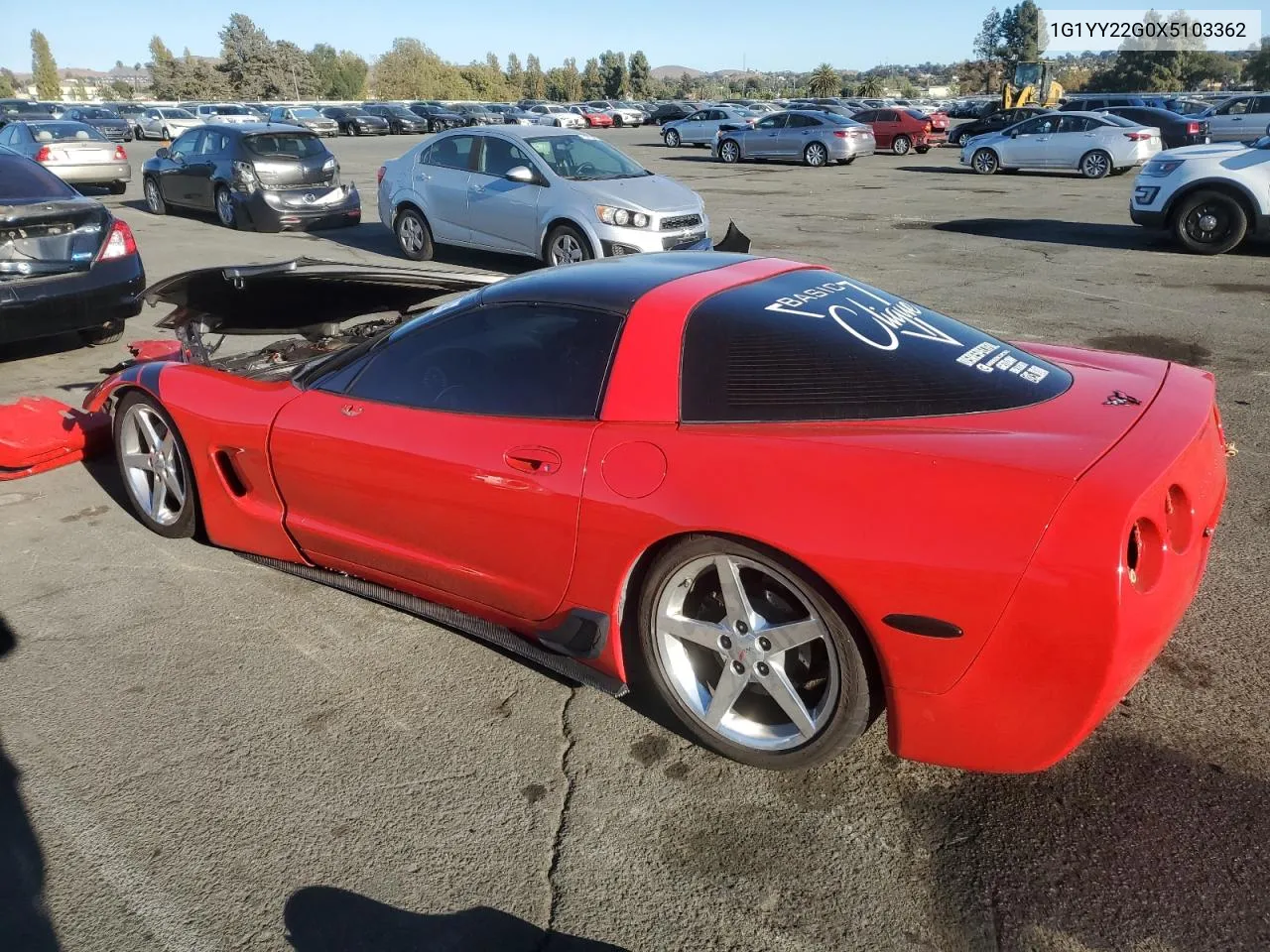 1999 Chevrolet Corvette VIN: 1G1YY22G0X5103362 Lot: 77494674