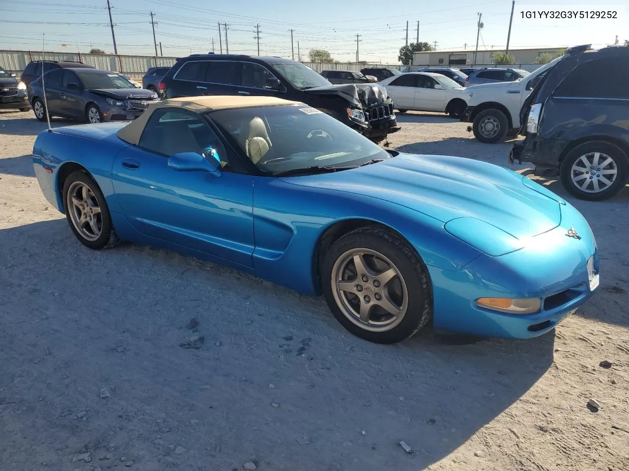 2000 Chevrolet Corvette VIN: 1G1YY32G3Y5129252 Lot: 69536004