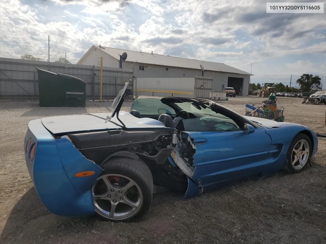 2000 Chevrolet Corvette VIN: 1G1YY32G0Y5116605 Lot: 72170424